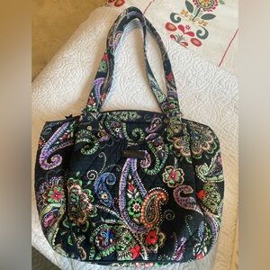 Vera Bradley Kiera Paisley Satchel Shoulder Bag Tote